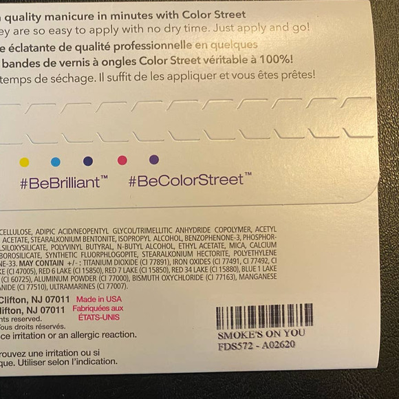 Color Street "Smoke's On You" Nail Strips - Picture 2 of 2